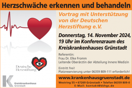 Vortrag - Stärke Dein Herz! Herzschwäche erkennen und behandeln