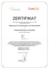Babyfreundliche Geburtsklinik Zertitikat